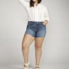 Plus Silver Jeans | Suki Mid Rise Short Plus Size