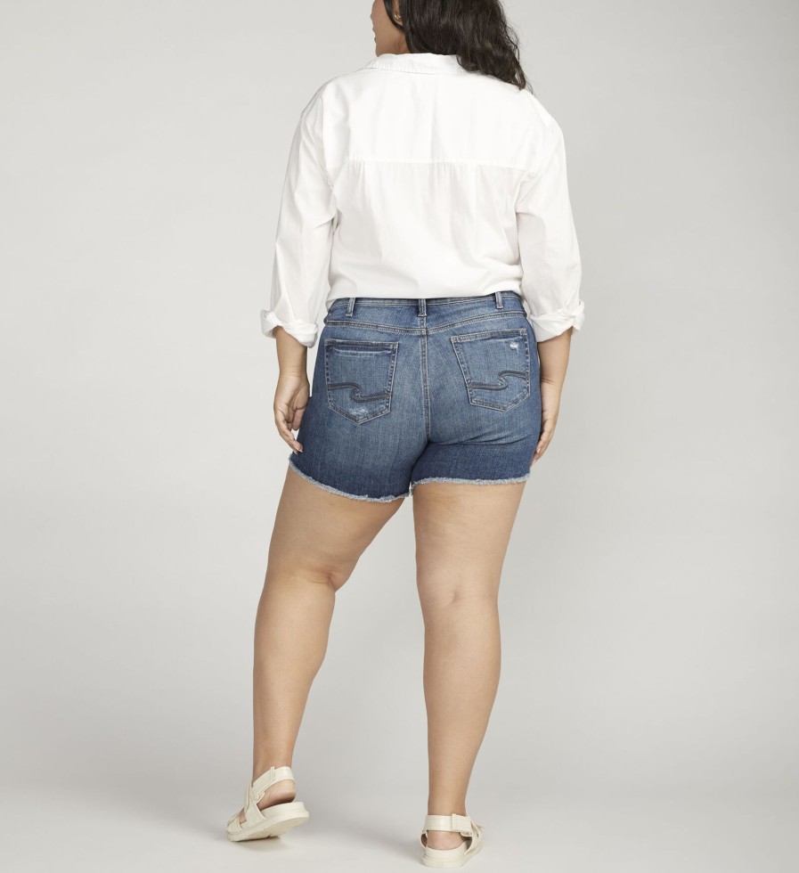 Plus Silver Jeans | Suki Mid Rise Short Plus Size