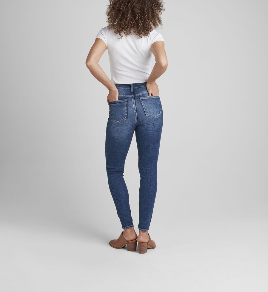 Women Silver Jeans | Infinite Fit High Rise Skinny Jeans