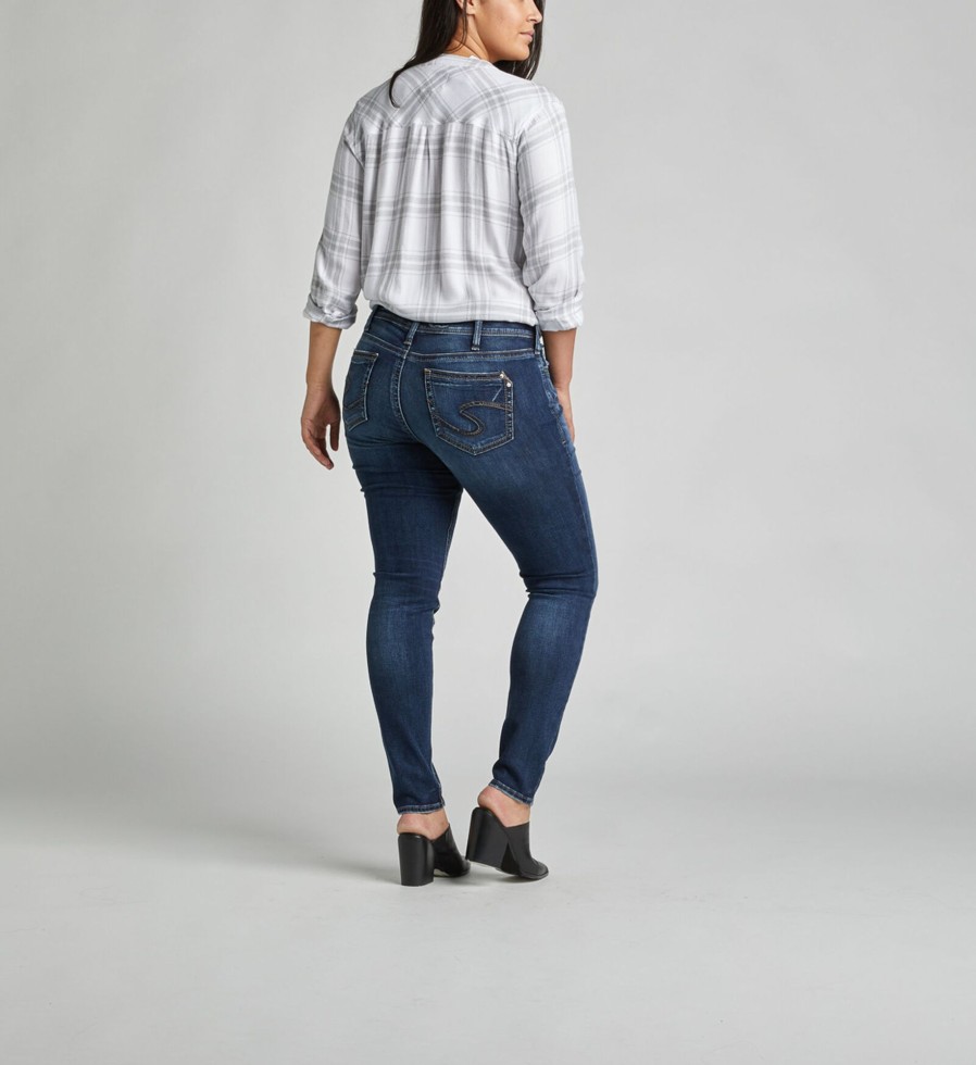 Plus Silver Jeans | Suki Mid Rise Super Skinny Jeans Plus Size