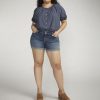 Plus Silver Jeans | Britt Low Rise Short Plus Size