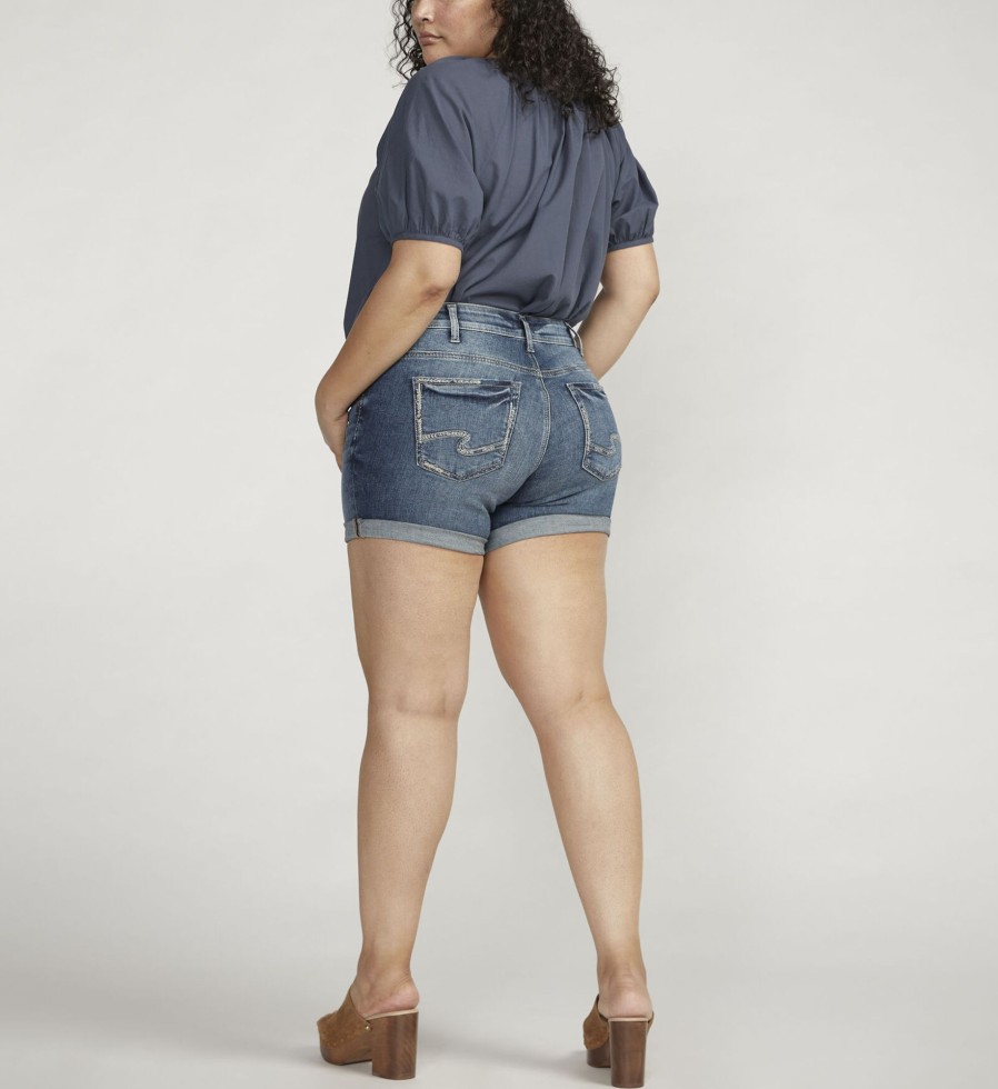 Plus Silver Jeans | Britt Low Rise Short Plus Size