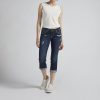 Women Silver Jeans | Suki Mid Rise Capri