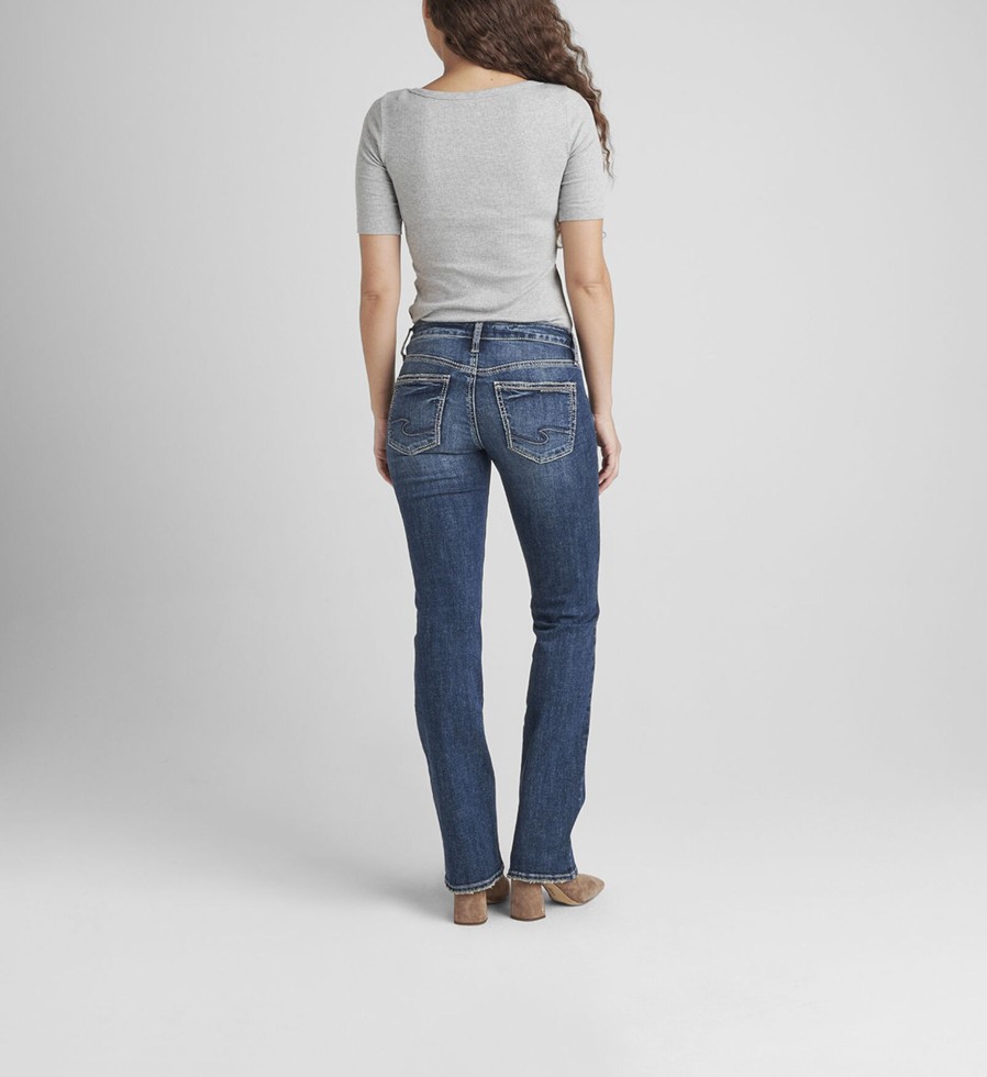 Women Silver Jeans | Britt Low Rise Slim Bootcut Jeans