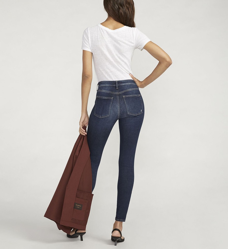 Women Silver Jeans | Infinite Fit Mid Rise Skinny Jeans