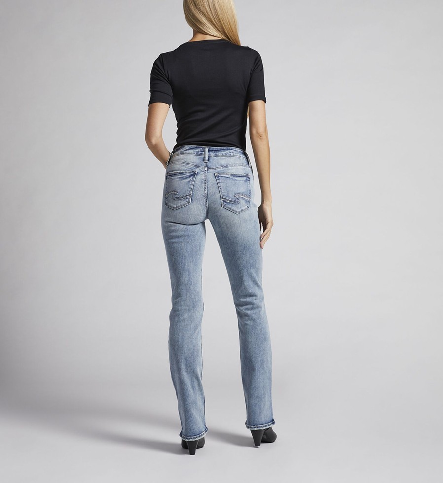 Women Silver Jeans | Suki Mid Rise Slim Bootcut Jeans