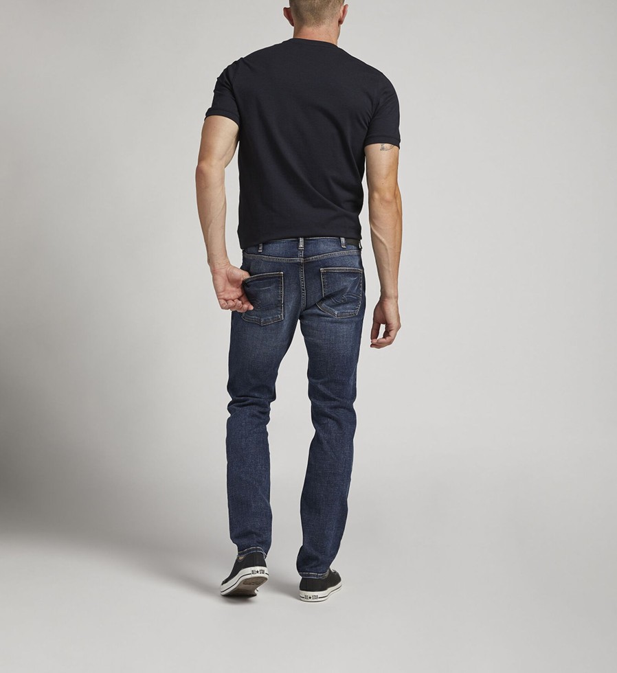 Men Silver Jeans | Taavi Skinny Fit Skinny Leg Jeans